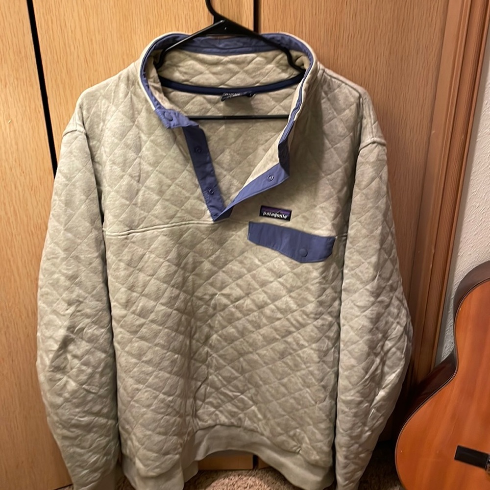 Patagonia quilted snap t pullover organic cotton